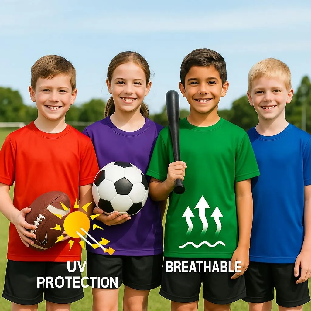 Opna Youth Boys Dri Fit Athletic T Shirts for Boys & Girls Sports Undershirt ?C Youth & Teen Sizes